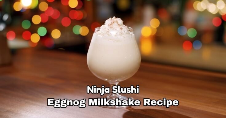 Ninja Slushi Eggnog Milkshake Recipe