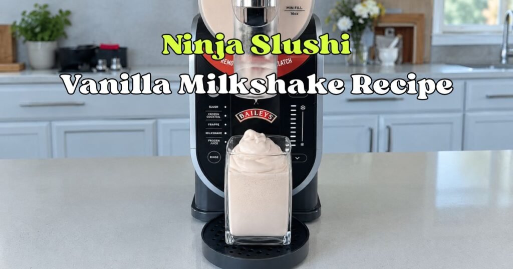 Ninja Slushi Vanilla Milkshake Recipe - mollycancooks.com